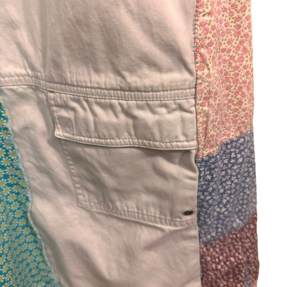 PS-3983 Periscope Women Patchwork Skirt 13 A Line Flare 70's Hippie Boho UpCycle - Picture 12 of 14